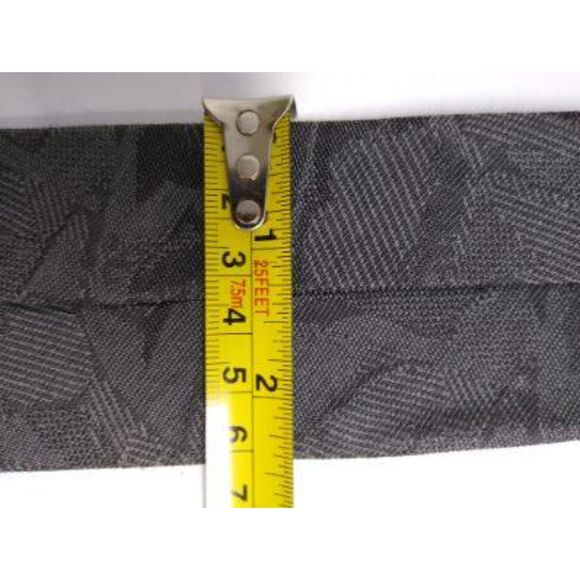 STRINGBEANS Very Dark Green Print Necktie Woven Tie - Picture 5 of 5